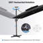 10' Square Double Top Patio Cantilever Umbrella, Weighted Base Included-45263232