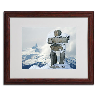 Photographie encadrée « whistler inukshuk »