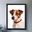 Reproduction d'art encadré noir avec chien mignon et honnête rétro-751143924
