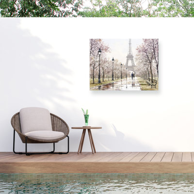 Tour Eiffel bolognaise pastel sur toile
