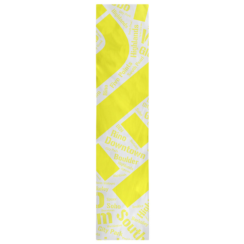 Chemin de table blendtable en coton, 72 po x 16 po, Jaune, Denver