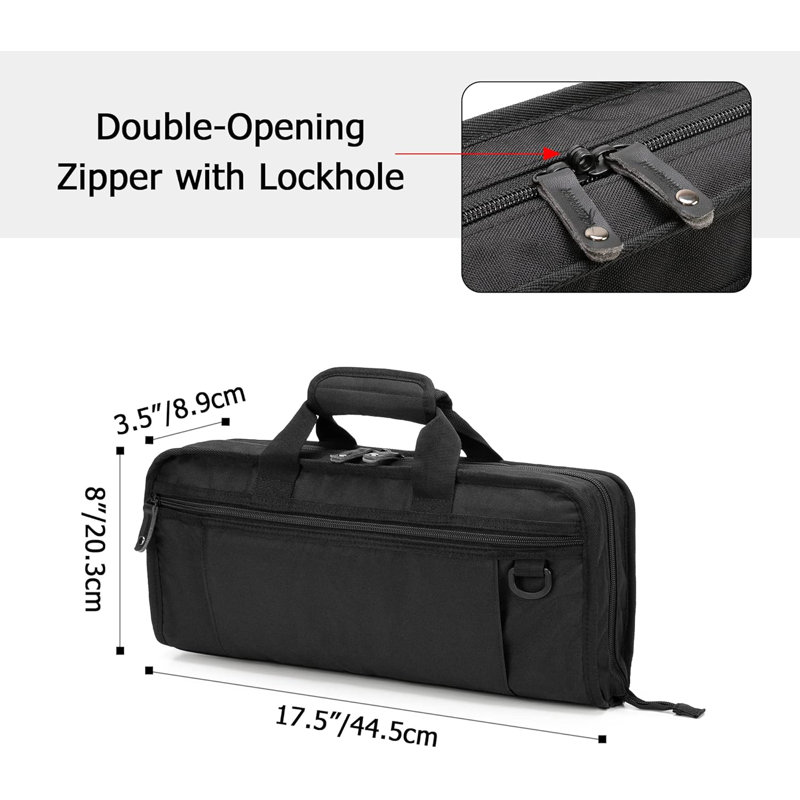 Porte-couteaux 17,5 "Double Zip