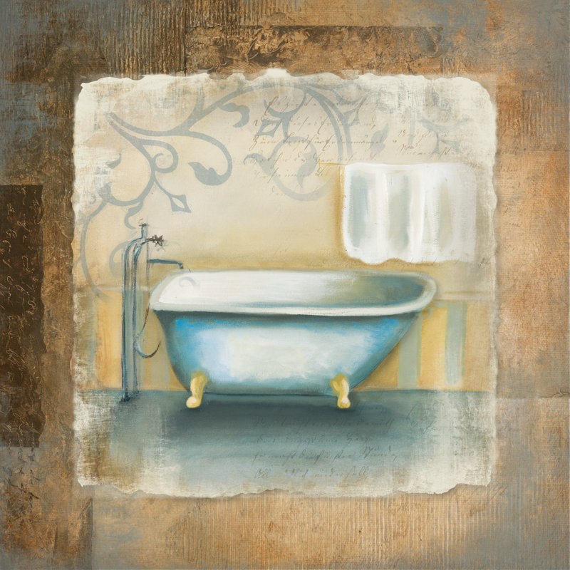 Spa Tone Bath - Wrapped Canvas Painting, 30cm H x 30cm W x 3.8cm D