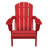 Wolak High Density Polyethylene Folding Adirondack Chair With Double Cup Holder-360845517