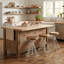 Tabouret de bar réglable en bois d'acacia récupéré avec base en métal Dylan