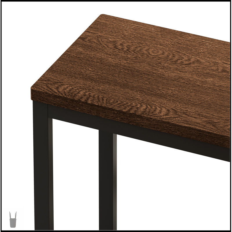 Ensemble de table de salle à manger de conception moderne avec 3 tabourets, facile à assembler, durable et élégant pour les repas de famille et les réceptions