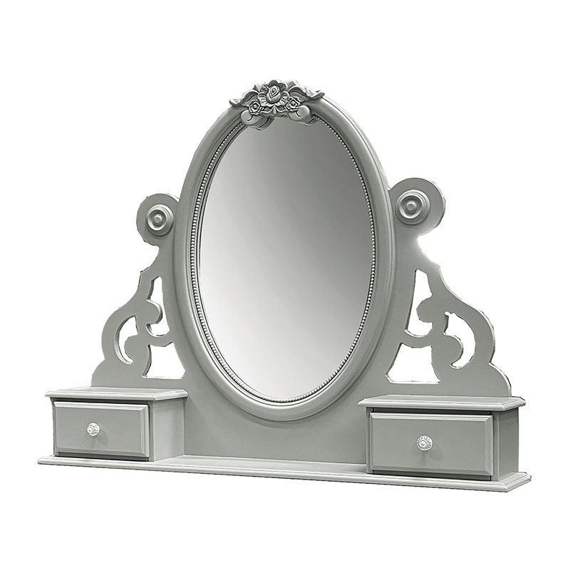 Miroir à bijoux avec rangement Darliss, Gris
