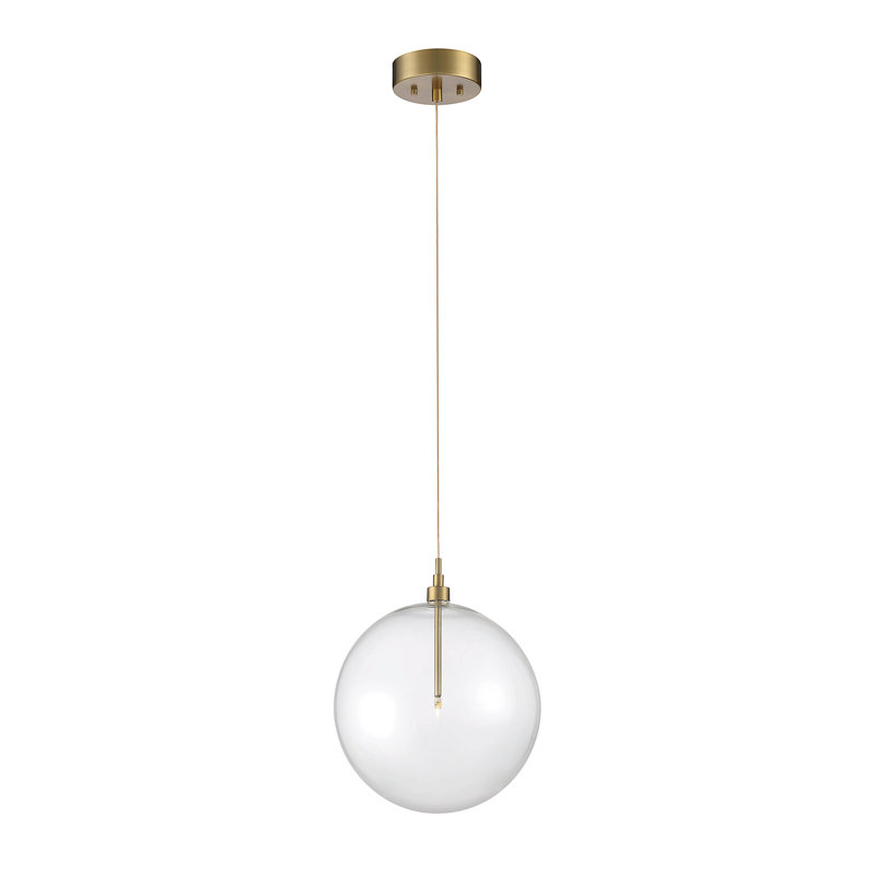 Luminaire suspendu 1 lumière Jeanna, Laiton