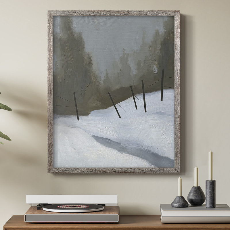 Impression encadrée Deep Snow II - bois massif