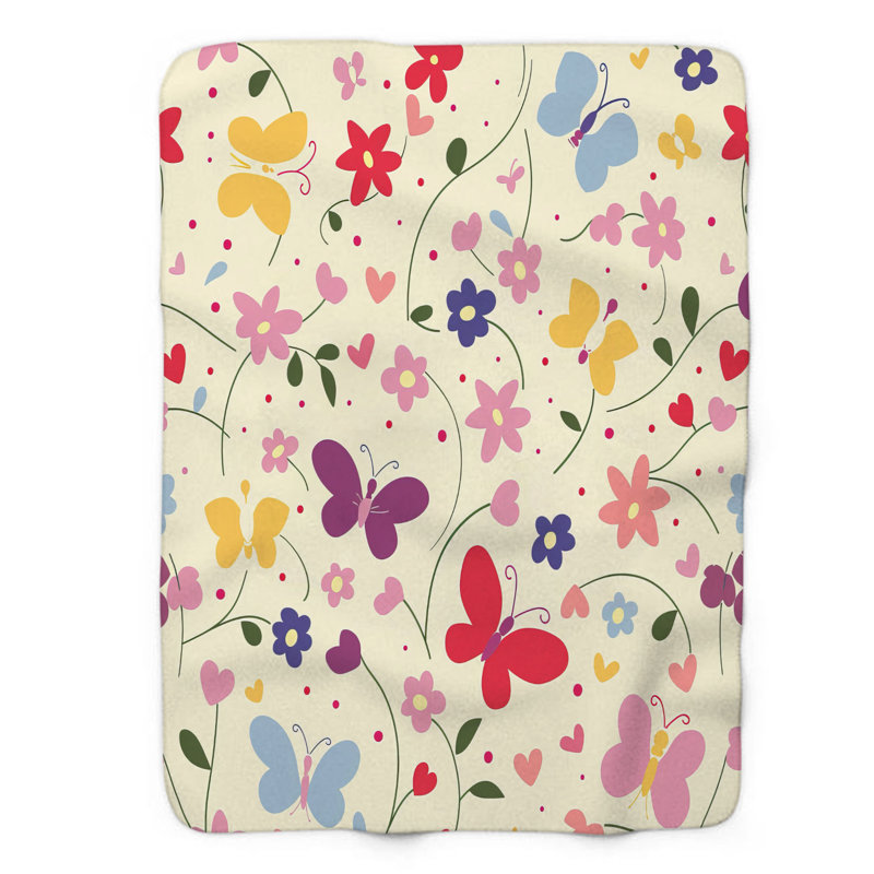 Love and Butterflies - couverture 1 pièce, Grand lit