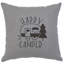 Coussin Wooded River Image - Happy Camper - Lin gris-1678076266