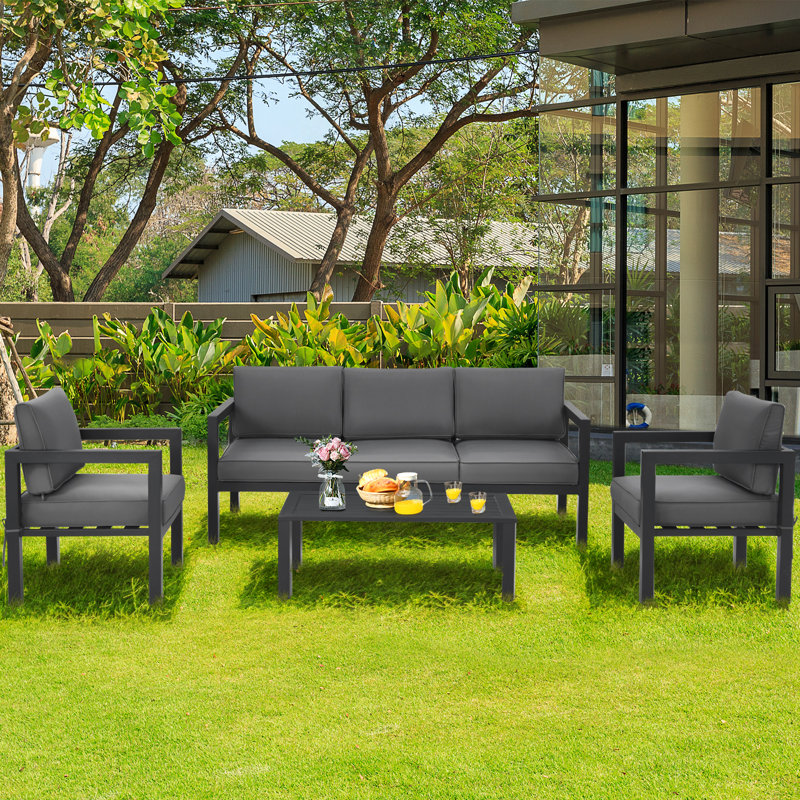 5 - Person Patio Conversation Set with Cushions