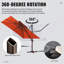Parasol carré en porte-à-faux 120 po Ainaire-522259495