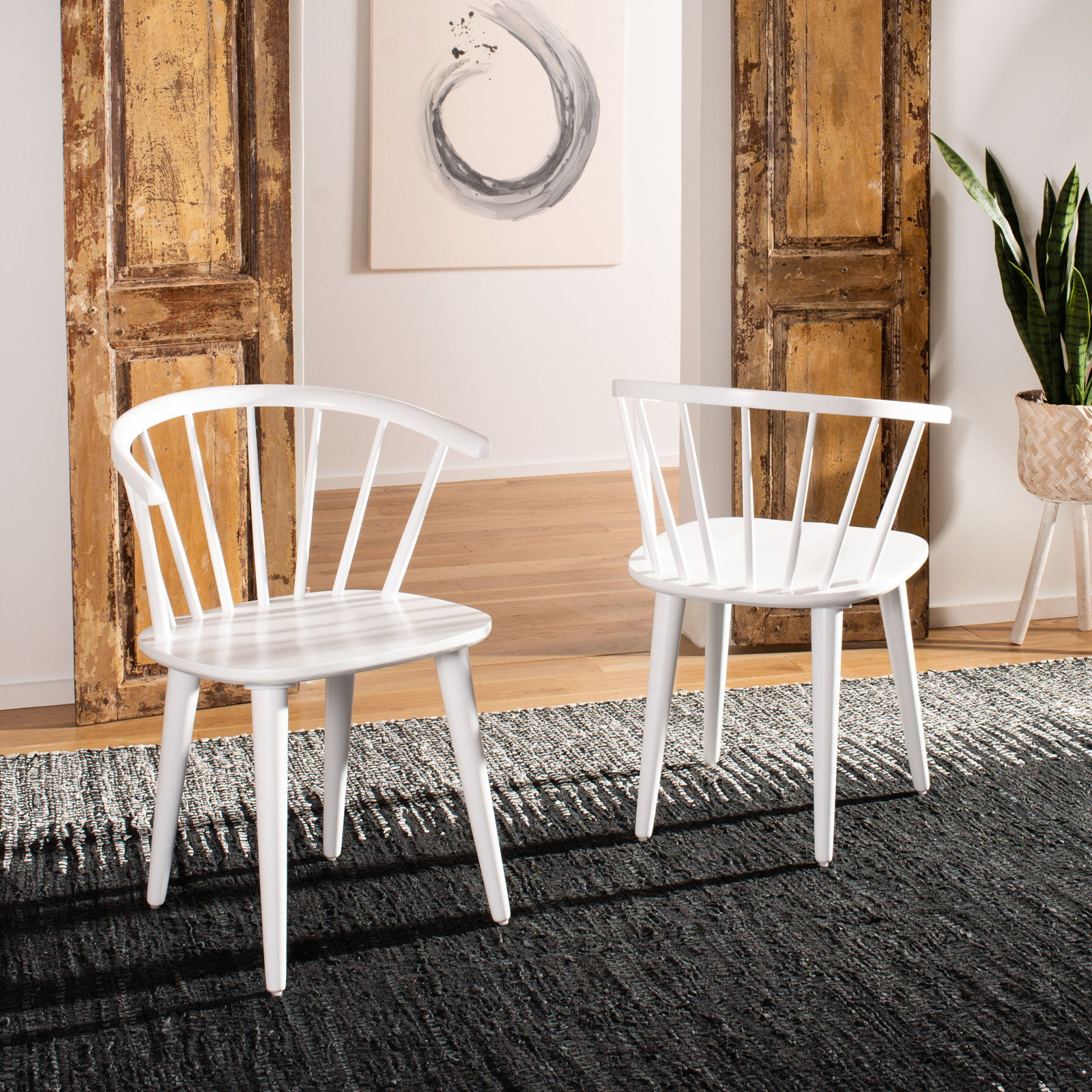 Sheffield Solid Wood Dining Chair, White