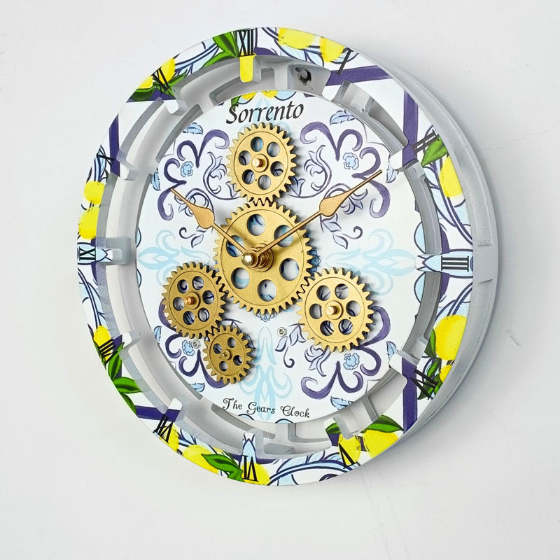 Solid + Manufactured Wood Wall Clock, Sorrento