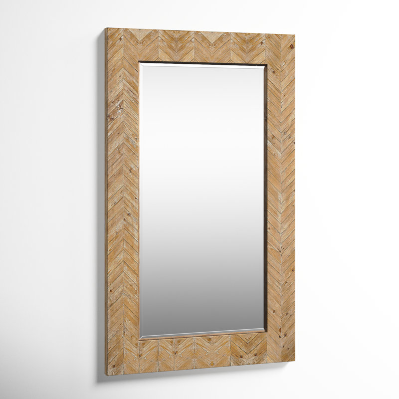Hyde Solid Wood Rectangle Wall Mirror
