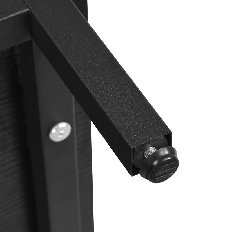 Armoire d'appoint 2 portes Delsin, Noir mat