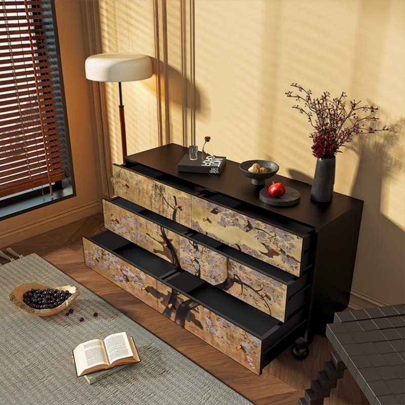 Armoire de rangement à 6 tiroirs Modern Light Luxury