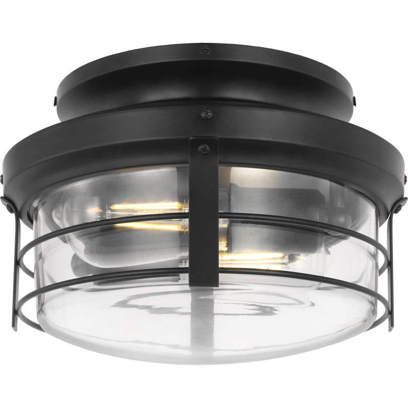  2-Light Ceiling Fan Light Kit, Matte Black