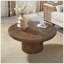 Table basse ronde en bois avec pieds cylindriques 35,98 "-1880162852