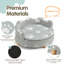 Canapé-lit rond pour chien de 66 cm (26 po) avec housse de coussin amovible, pouvant supporter jusqu'à 36 kg (80 lb)
