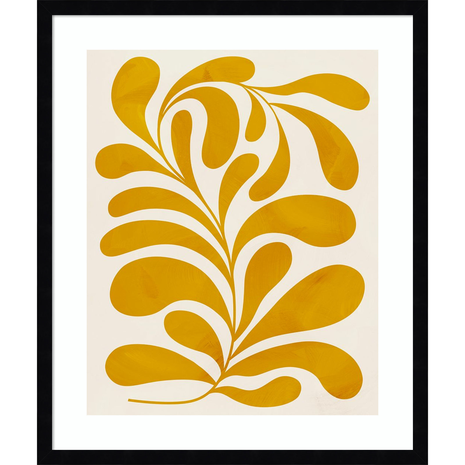 Goldenrod II by Grace Popp, Black, 25" H x 21" W x 1" D
