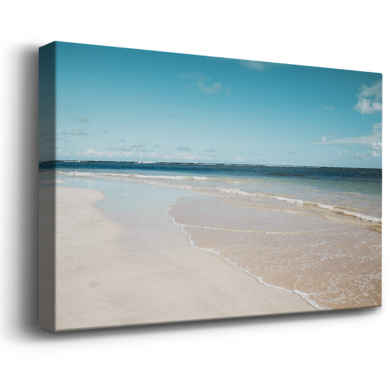Toile tendue de qualité supérieure Sugar Sand Beach - prête à être accrochée, H 24 po x l 36 po