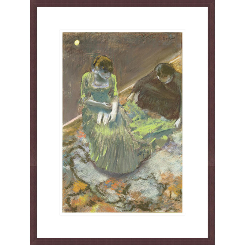 «Avant le lever du rideau» par Edgar Degas, impression giclée sur cadre, H 21,75 po x l 16,39 po