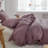 Linen Ruffled Duvet Cover Set-719121906-696302582