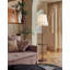 Lampe sur pied avec colonne et table d'appoint Traditional