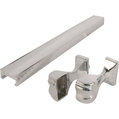 Tub Enclosure Towel Bar Kit, 3/8 In. X 3/4 In. X 32 In. Bar, Extruded