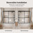 59" W x 56" H Double Sliding Semi Frameless Tub Door with Clear Glass-98154817