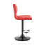 Tabourets de bar réglables en similicuir, conception pivotante rouge moderne pour la maison