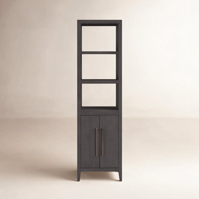 Alsup Solid Wood Freestanding Linen Cabinet