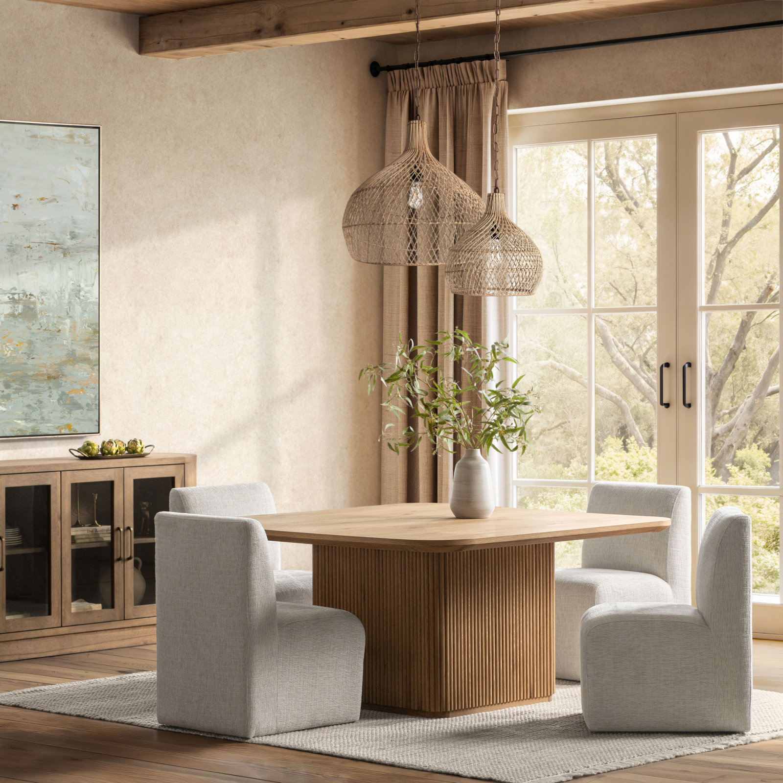 Vander 60 " Oak Dining Table