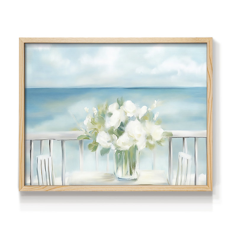 Série florale-XXXIII - reproduction encadrée, H 11 po x l 14 po, Naturel