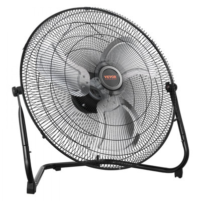 20 Inch Floor Fan 3 Speeds 360° Adjustable Tilt High-Velocity Industrial Fan