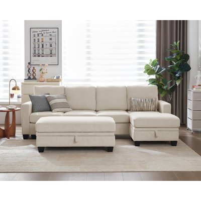 Canapé modulaire Latitude Run® | Canapé-lit convertible en Corduroy
