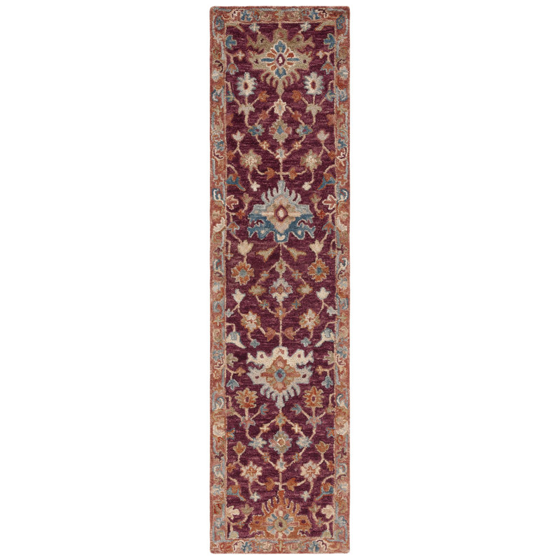 Tapis Southwestern en laine 0,85 touffeté à la main Southwest, Tapis de couloir 2 pi 3 po x 9 pi