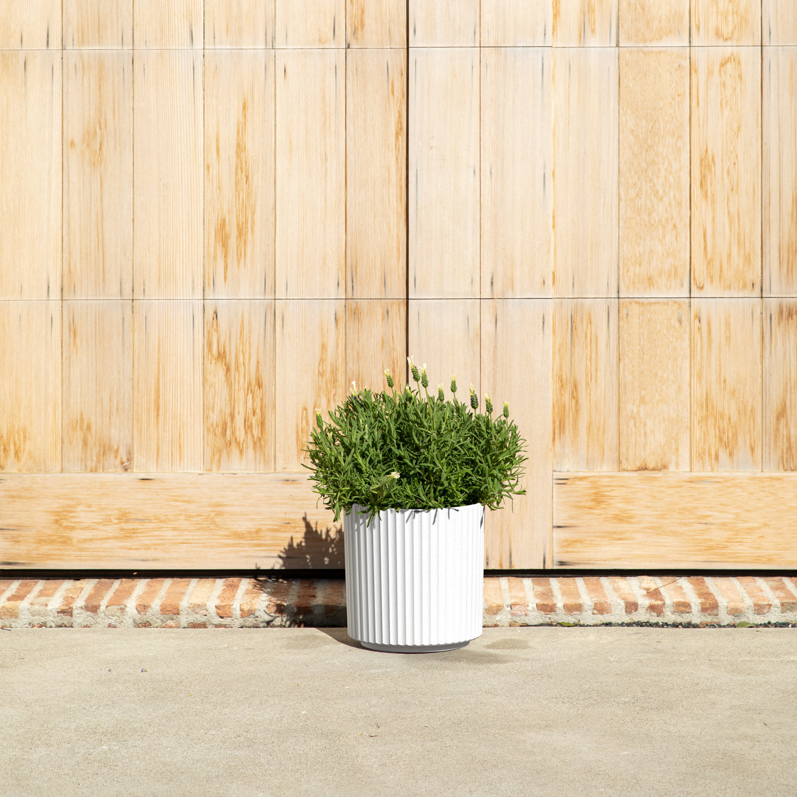 Demi Series 19" Pot Planter, 1, White, 11.5" H x 10.5" W x 10.5" D