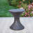 Patio/Outdoor Multi-Brown Wicker Hourgla Side Table