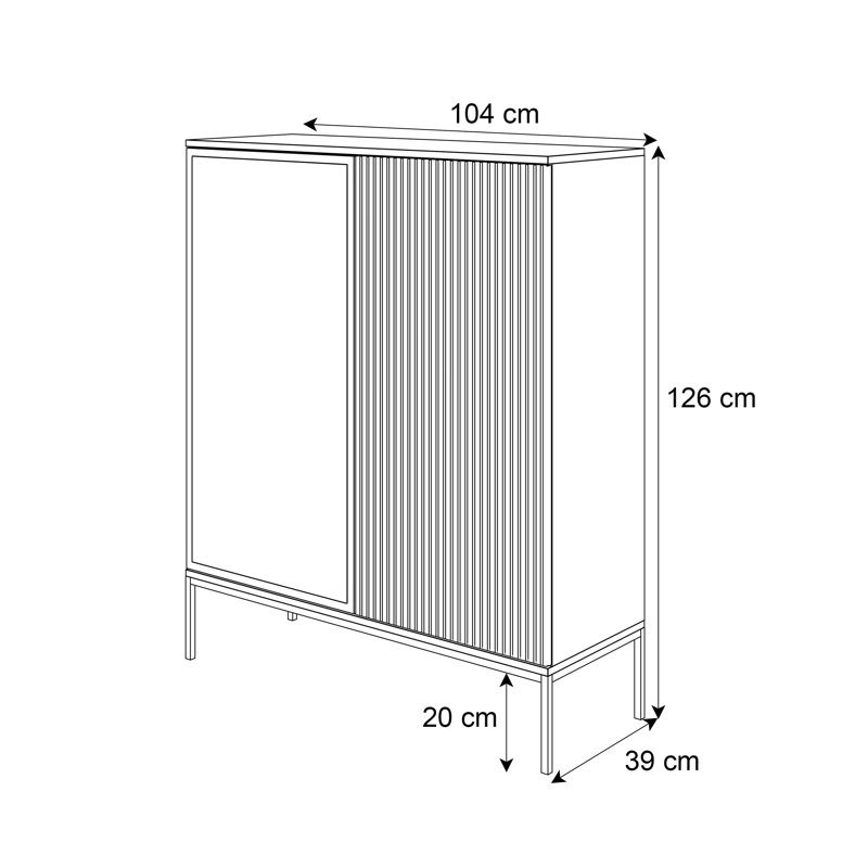 Cinead 2 - Door Accent Cabinet