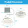 Canless Recessed Lighting 4" - TRIAC Dimmable LED Ceiling Light - 5 CCT Adjustable Color Temperature - 8W, 750 Lumen Energy Efficient LED Downlight