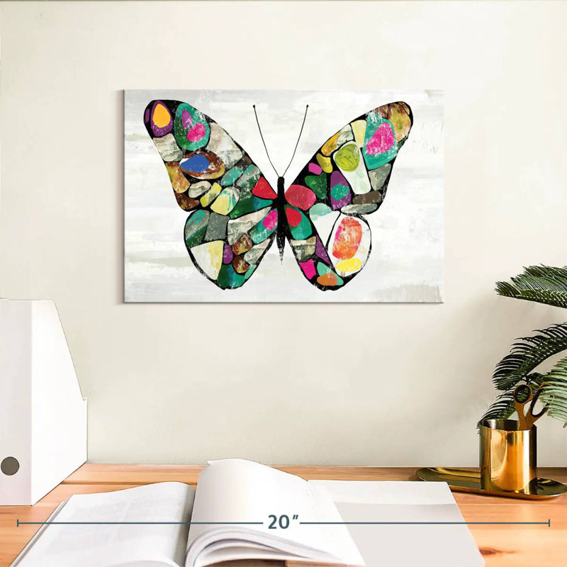 Couleurs de papillon Brampt, H 8 po x l 12 po