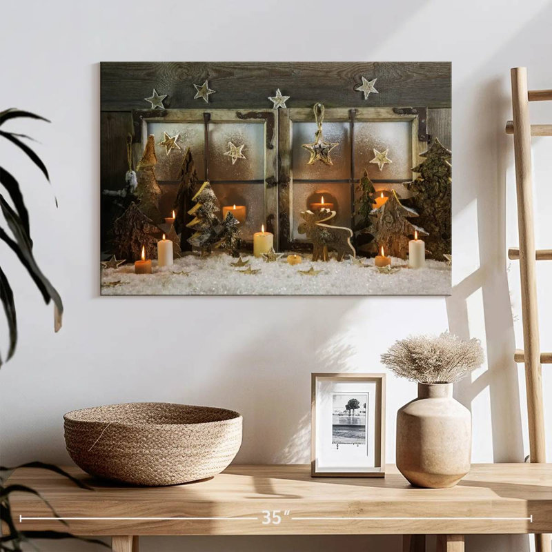Fenêtre de Noël, H 16 po x l 24 po