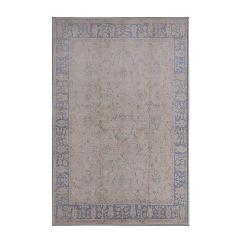 Tapis oriental brun / bleu Gidget, Rectangle 3 pi x 5 pi