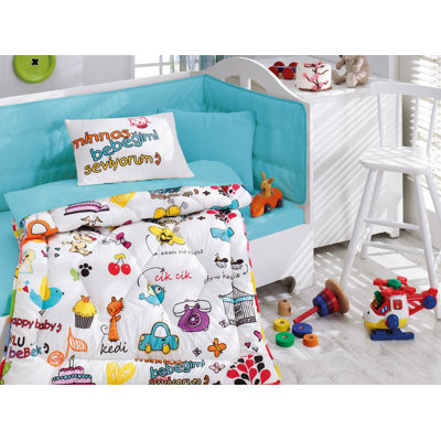 Cotton Geometric Shapes Duvet Cover Set