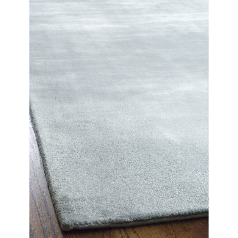 Tapis bleu en viscose tissé à la main Lauren Ralph Lauren Beckett, Rectangle de 5 pi x 8 pi