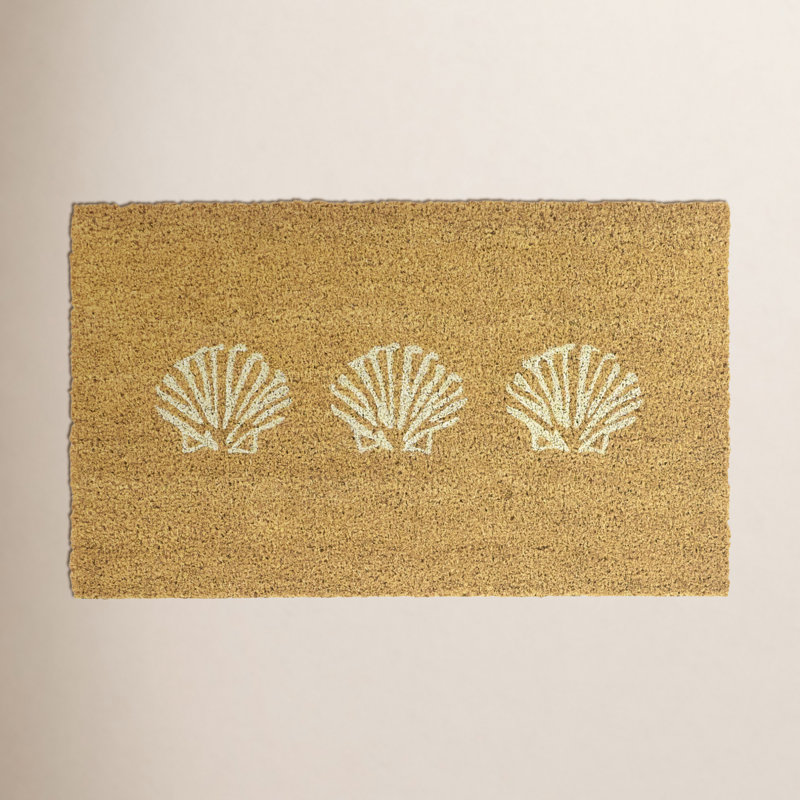 Seashell White Coastal Doormat