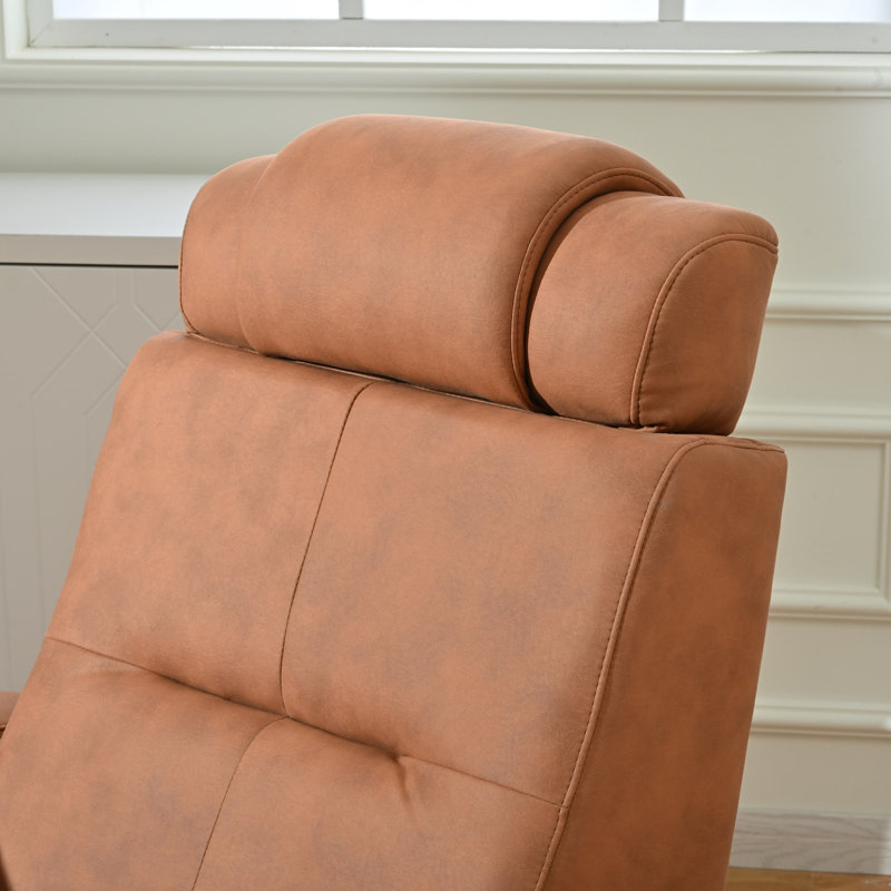 Fauteuil inclinable électrique lève-personne Orrum, Similicuir orange